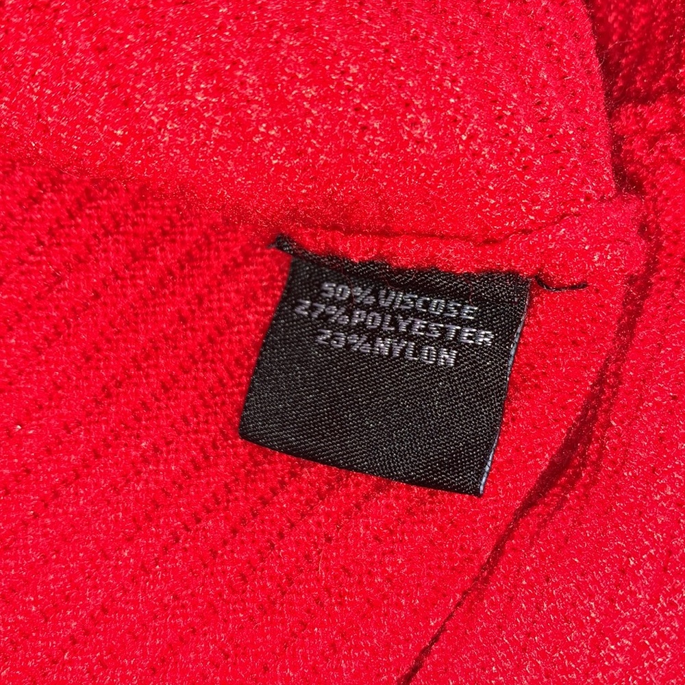 Red Ribbed Sweater Medium - Picture 3 of 5